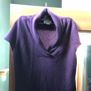 Purple cashmere sweater